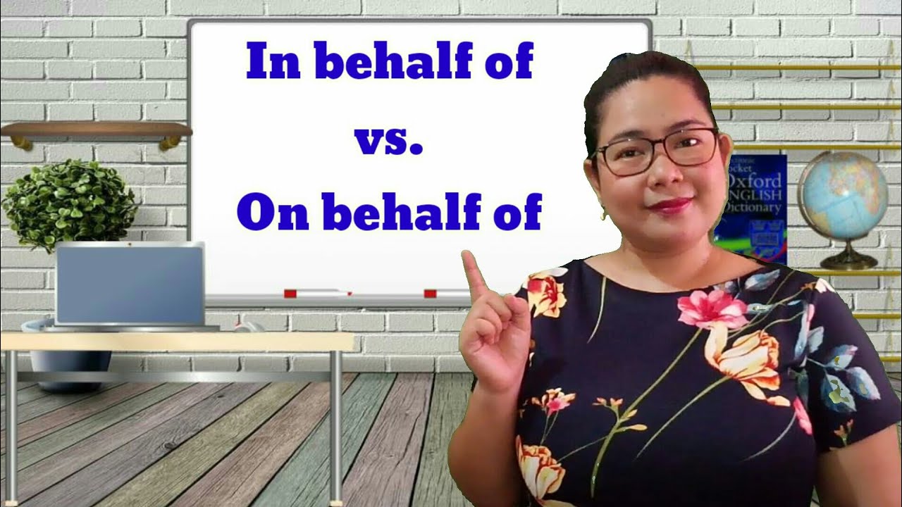 In behalf of vs. On behalf of || Grammar Lesson || @kaethrinvlogs6952 #InBehalfOf #OnBehalfOf