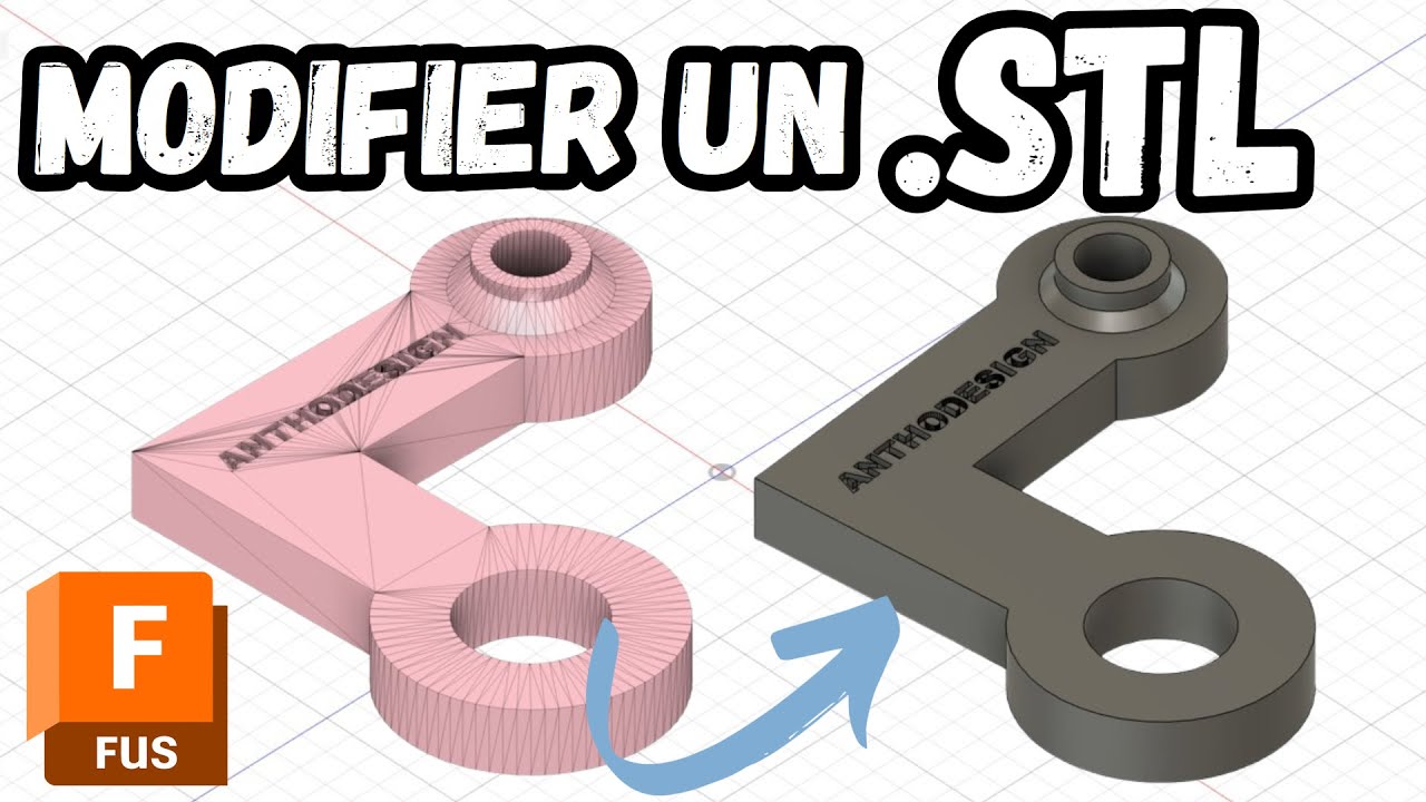 OUVRIR + MODIFIER un .STL sur Fusion 360 – méthode simple et efficace