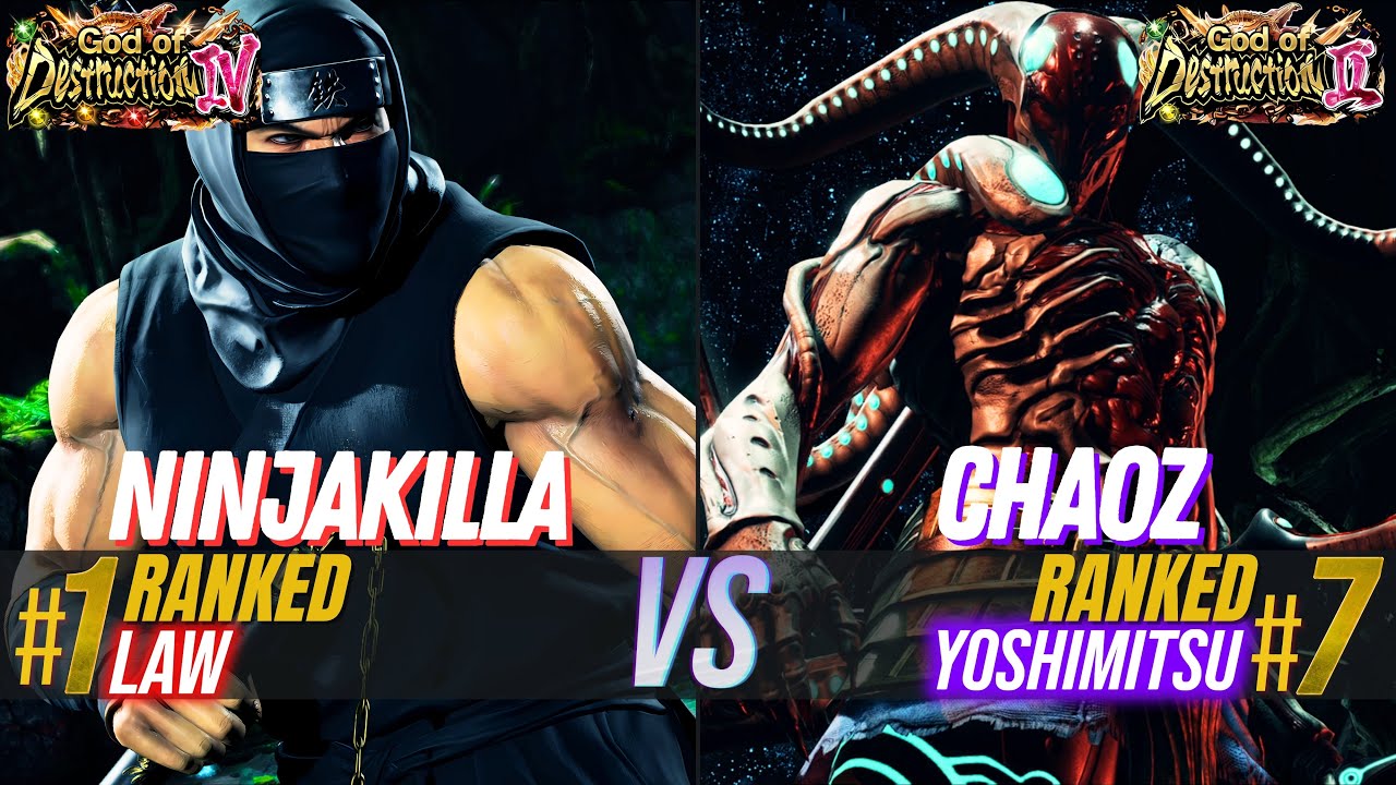 NINJAKILLA (#1 Ranked Law) 🆚 CHAOZ (#7 Ranked Yoshimitsu) ✦ Tekken 8 High Level Match