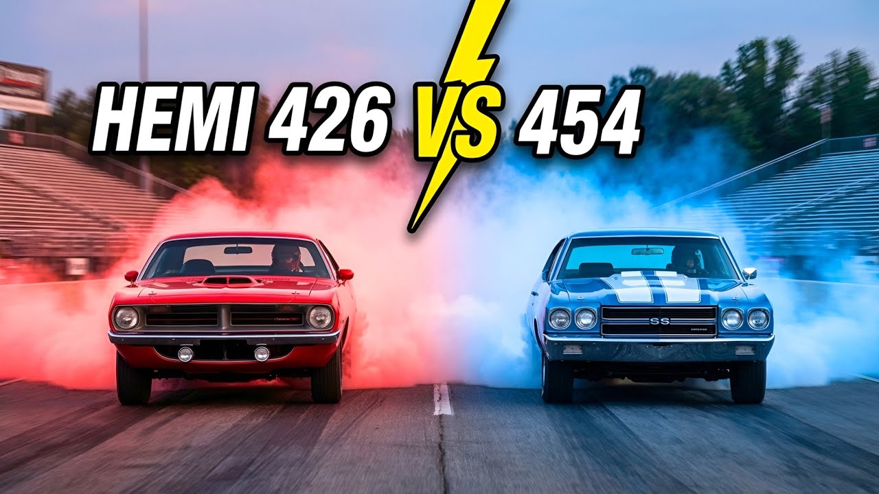 426 HEMI против 454 LS6 — гонка, которая потрясла Америку!