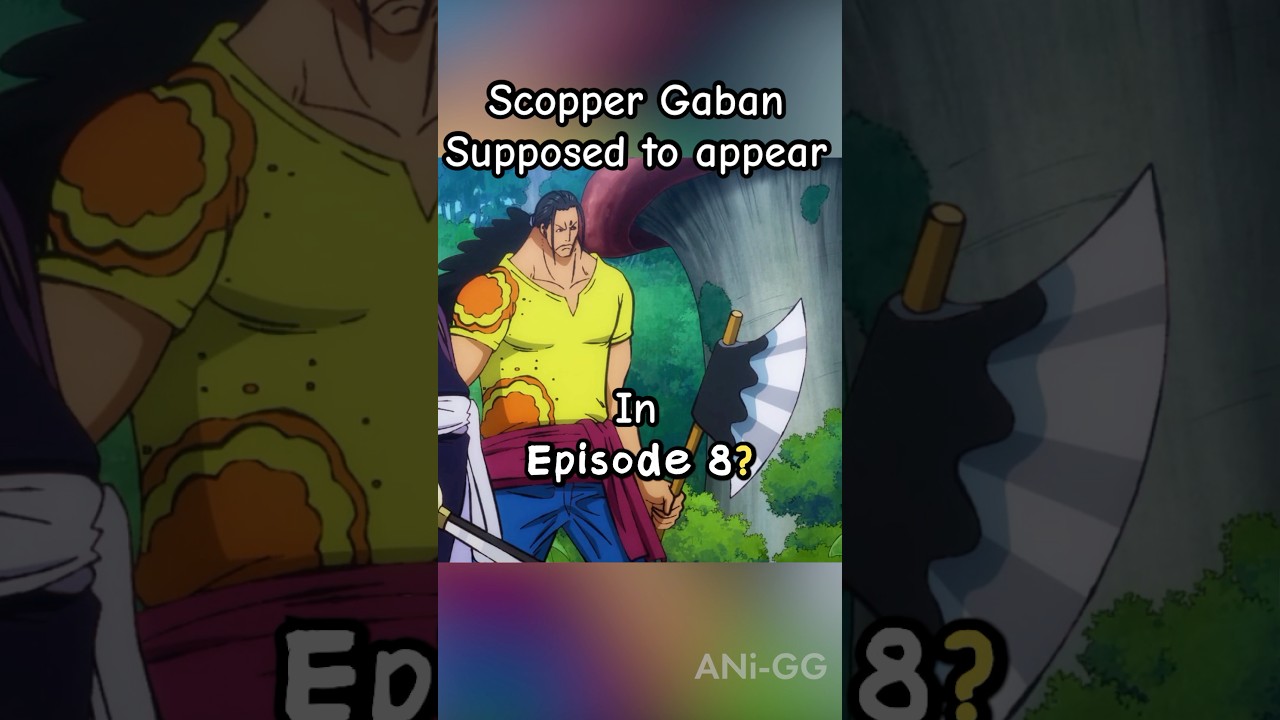Toei usunęło występ Scoppera Gabana w One Piece #onepiece #luffy #anime #shorts