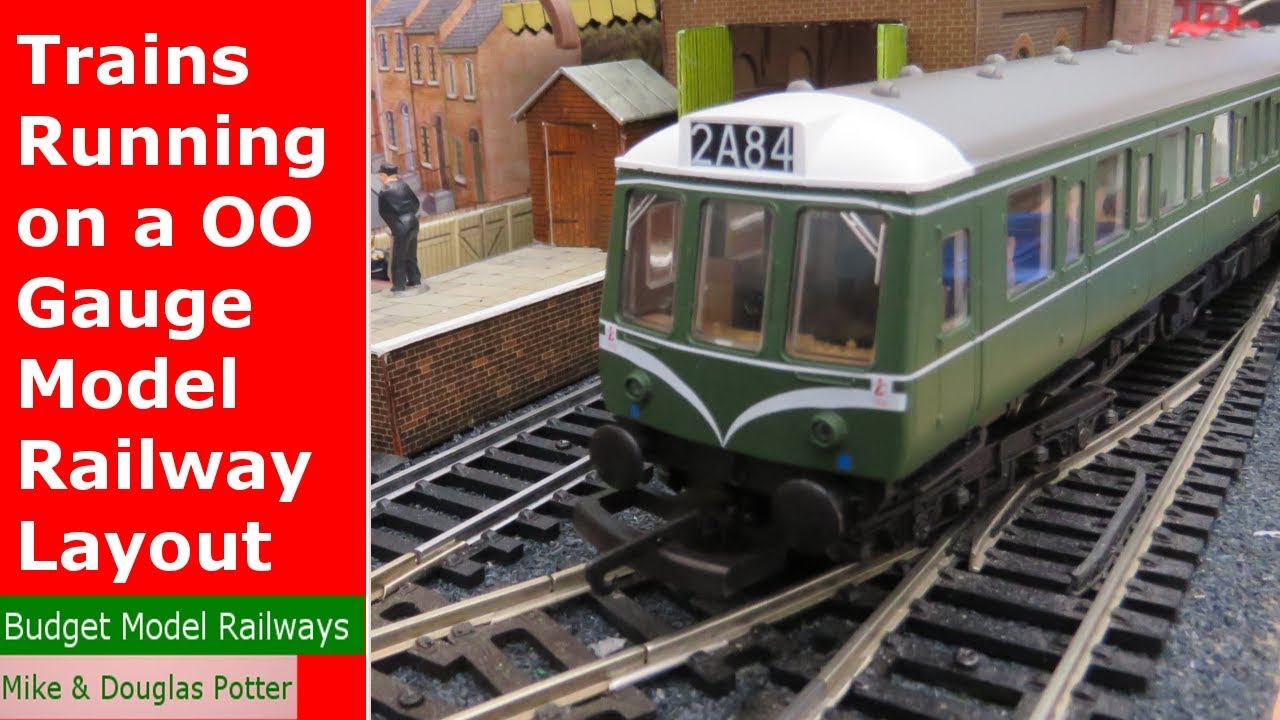 Trains Running on a OO Gauge Micro Model Railway Layout/ Railroad Layout - Shunting & Switching