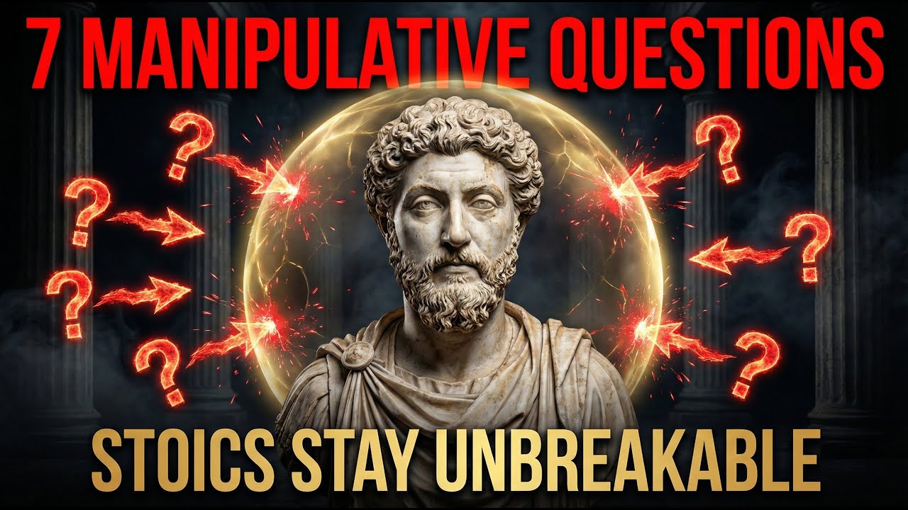 7 Manipulative Questions & How Stoics Stay Unbreakable #stoicism #stoicmindset