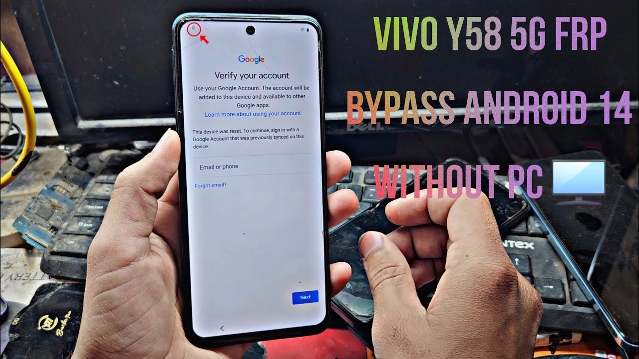 VIVO Y58 5G FRP BYPASS ANDROID 14 VIVO [V2355] GOOGLE ACCOUNT REMOVE WITHOUT PC SUCRITY PACTH 2025 K