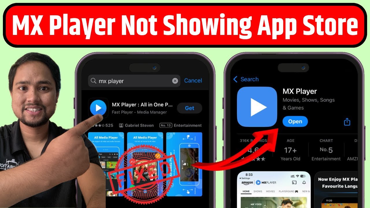 🥲MX Player Not Showing in App Store Fixed | How to Download MX Player in iPhone/iPad | MX Player iOS