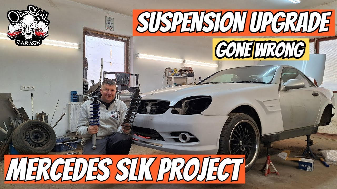 Mercedes SLK 230 AMG Project Suspension Upgrade JOM Coilovers Fitted! #auxito #blueline PT3