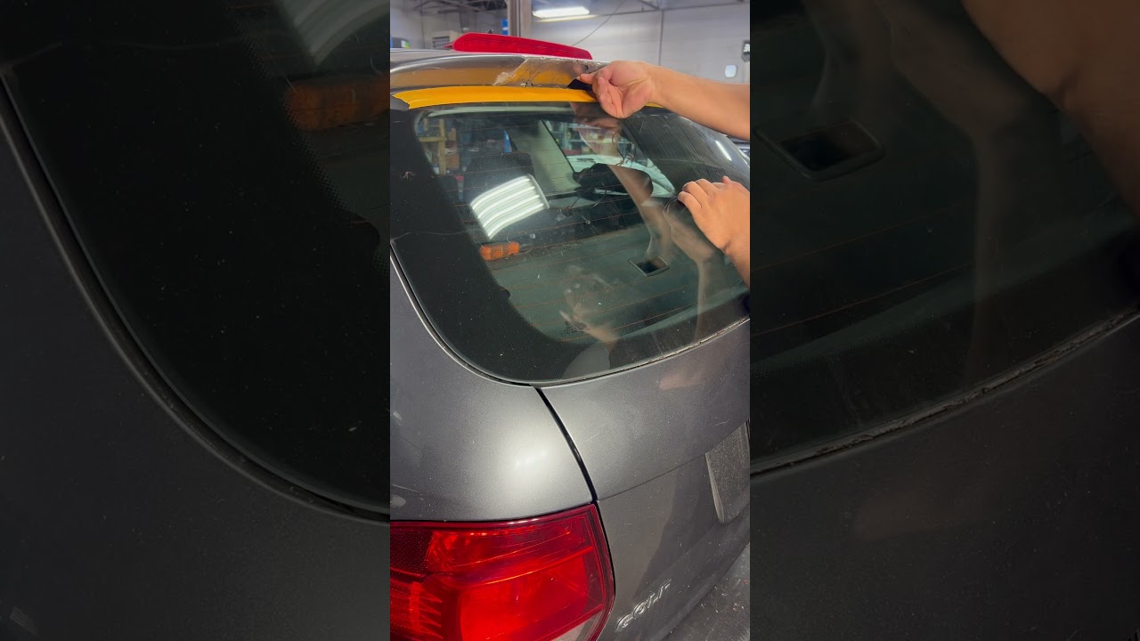 Volkswagen Golf tailgate rust repaired#foryou#world#canadadealers#autobody#usa#ontariocars#automobil