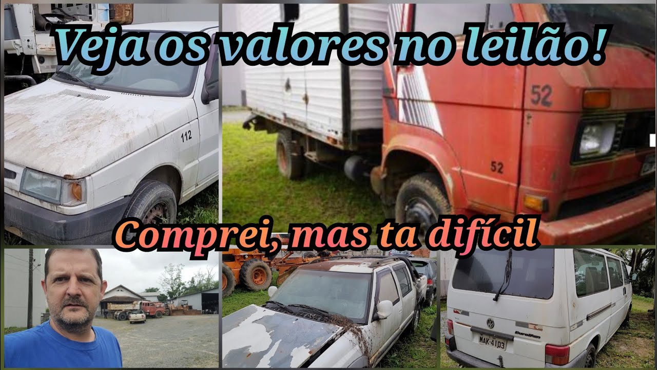 Fui no leilão em Timbó SC, veja os valores do  arremate e dicas de vistoria nos veículos