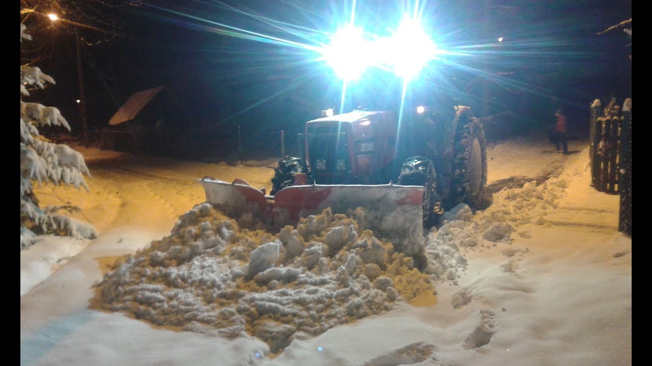 ❄️ZIMA 2019 odśnieżanie❄️ ZETOR 9540