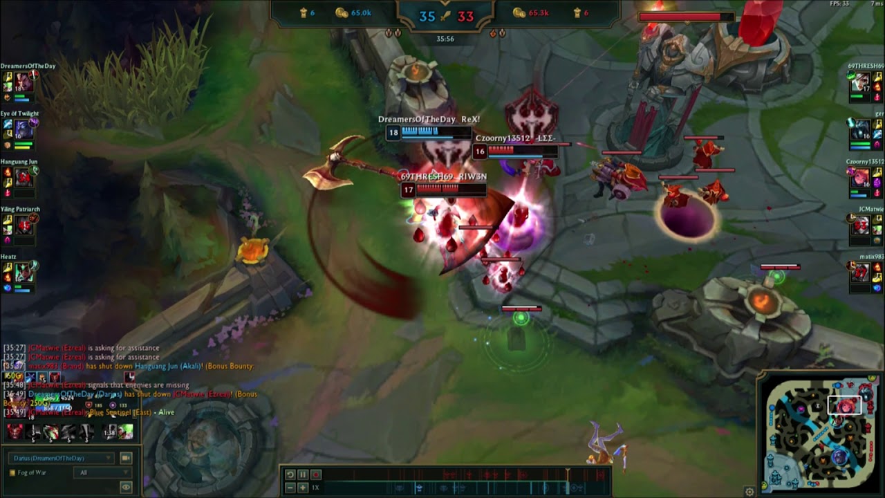 Darius skills, press R