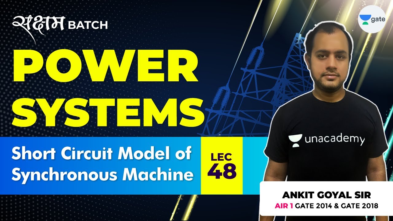Short Circuit Model of Synchronous Machine | Lec 48 | Power Systems | GATE EE/ECE 2021 Exam