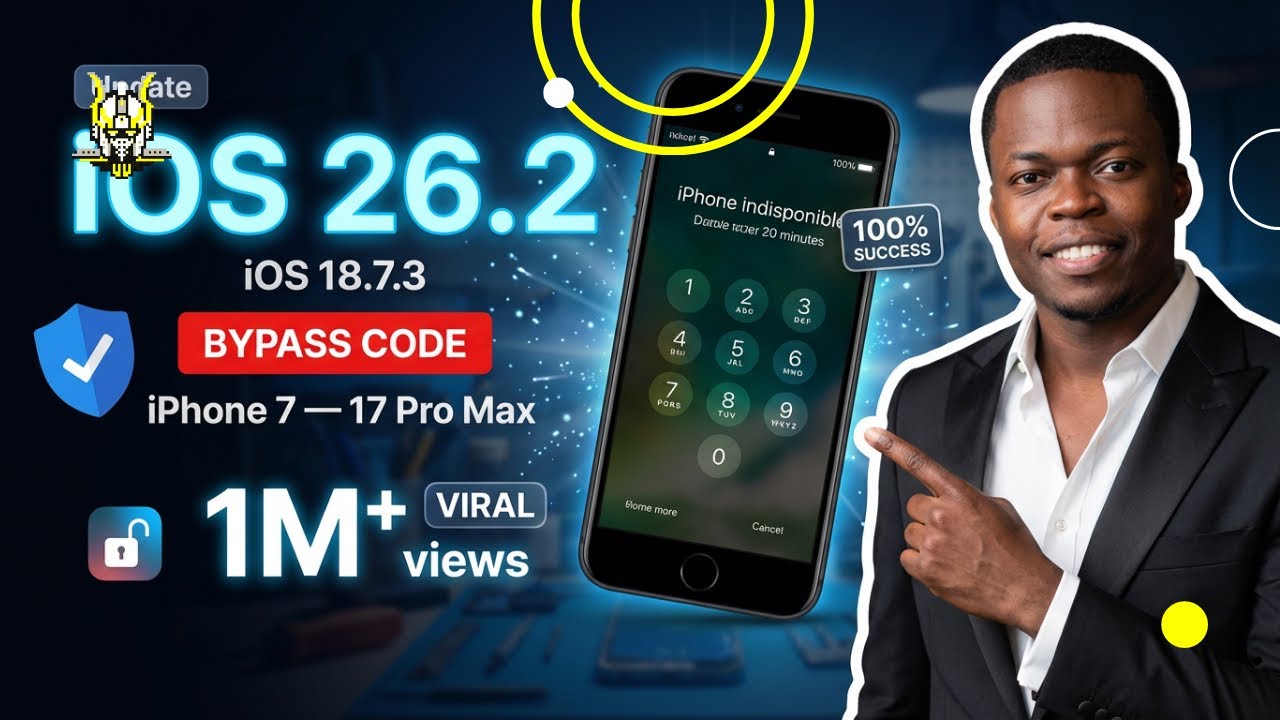[iOS 20.1 & 26.2] iPhone 7 — 17 Pro Max : NOUVELLE APP BYPASS CODE + RÉSEAU