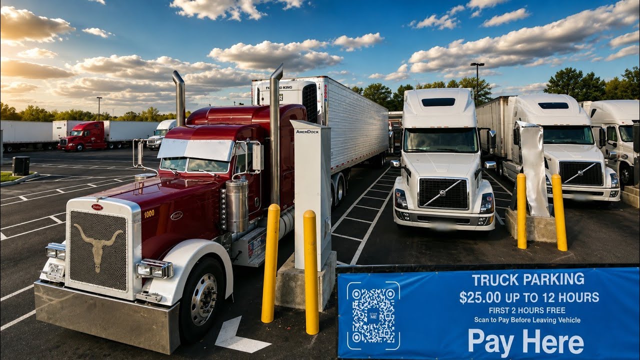 Service Area Charging All Truck Drivers $25 To Park For The Night 