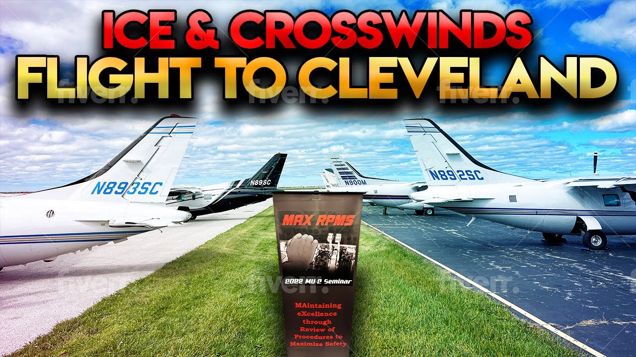 Ice and Crosswinds - Flying a MU-2 into Cleveland #4k