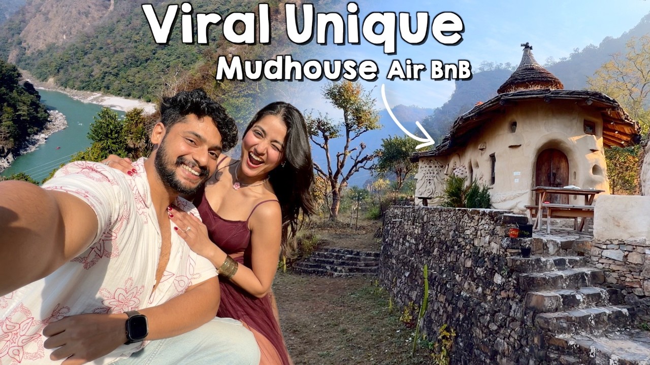We Stayed at Viral Air Bnb Mudhouse in India 😍 | Unique Internet Finds ✨