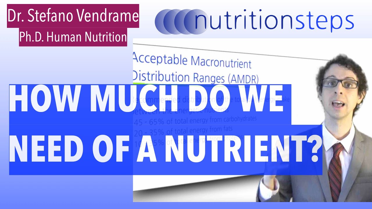How much do we need of a Nutrient?