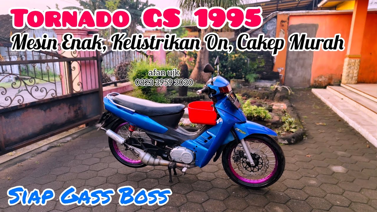 JETCOOLED RC110 TORNADO GS 1995, SUZUKI TORNADO GS MESIN ENAK, RESTORASI BIRU CAKEP, SURAT LENGKAP