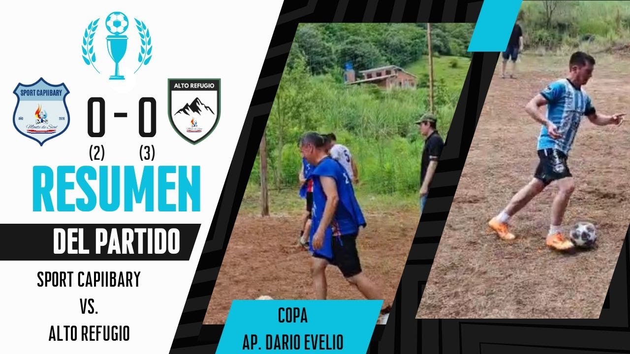 HISTÓRICA TANDA DE PENALES ENTRE SPORT CAPIIBARY Y ALTO REFUGIO! / Copa Ap. Dario Evelio 1ra Edición