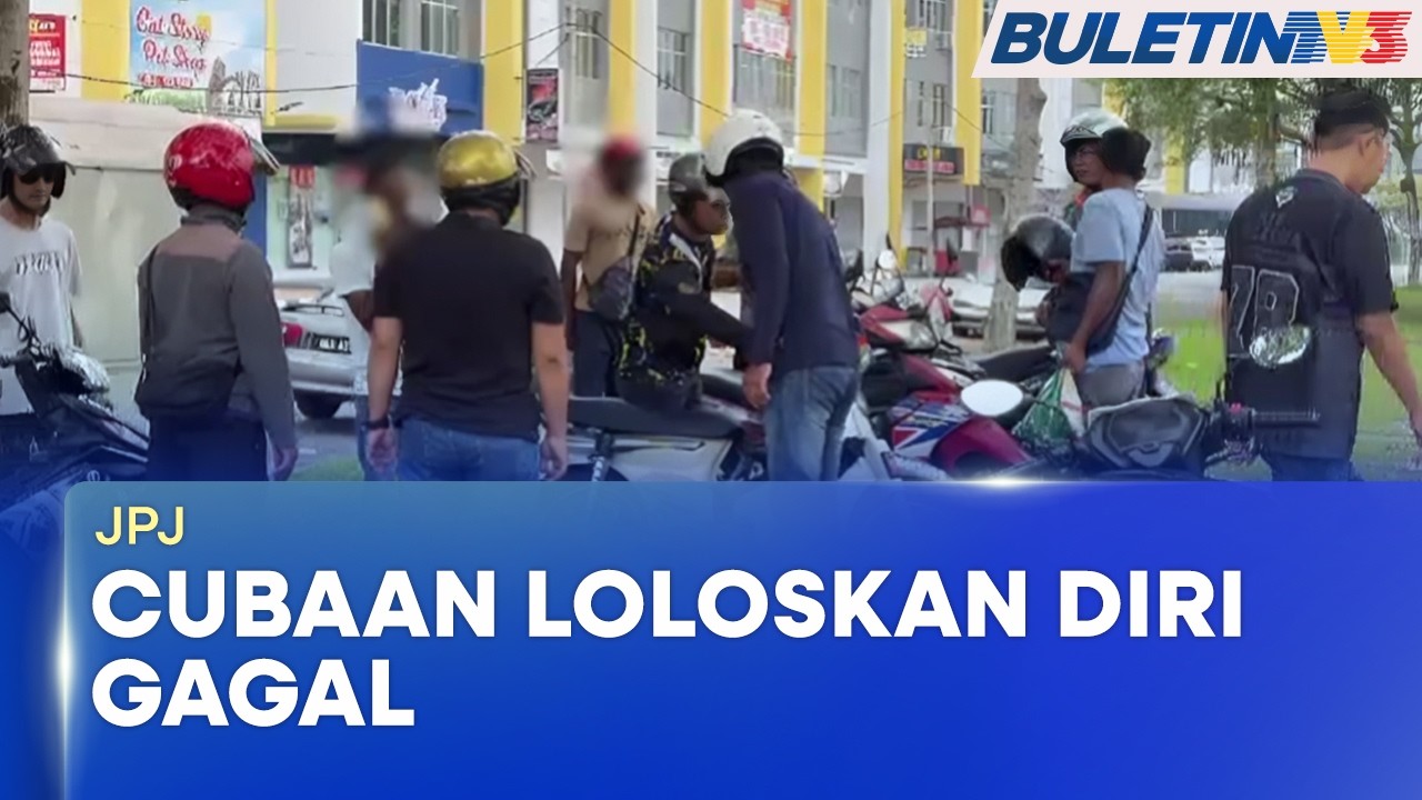 JPJ | Cubaan Penunggang Motosikal Warga Asing Loloskan Diri Gagal (BU)