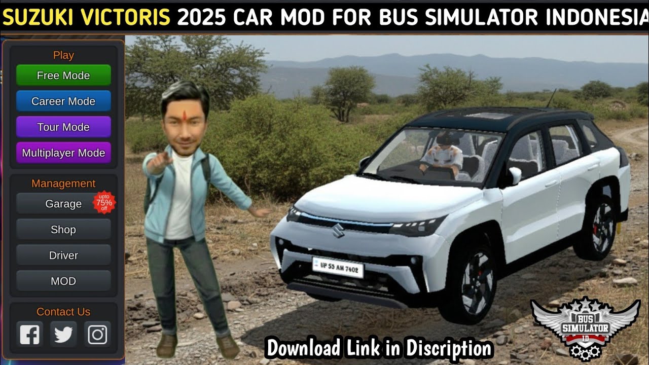 DOWNLOAD SUZUKI VICTORIS 2025 CAR MOD FOR BUS SIMULATOR INDONESIA | CAR MOD BUSSID | Android Game