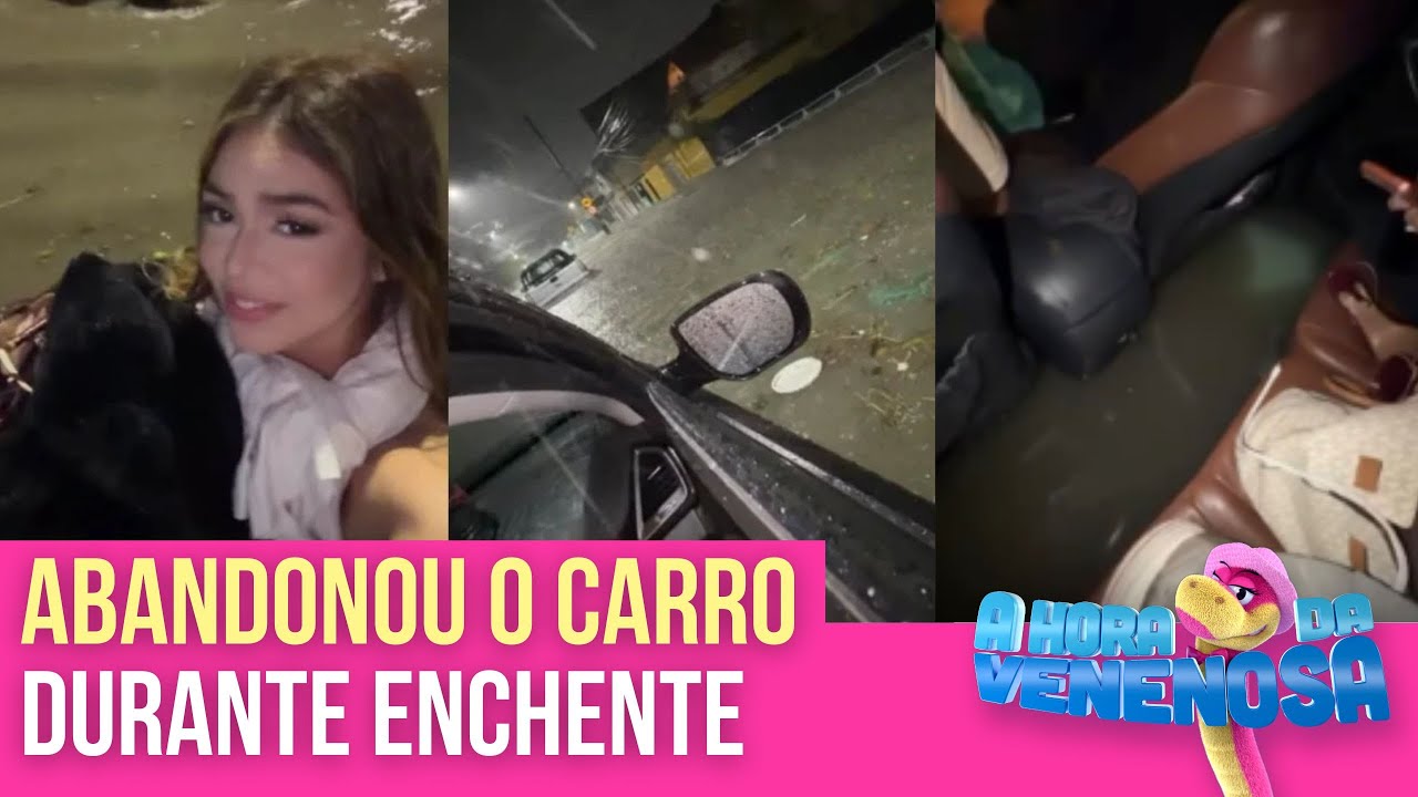 Melody abandons car during flood in Rio de Janeiro | The Hour of the Venomous