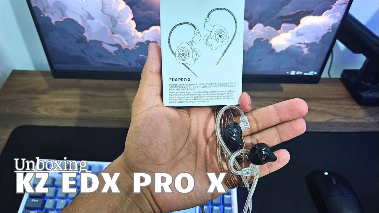 Unboxing KZ EDX PRO X - MELHOR FONE ANTI CALVÍCIE