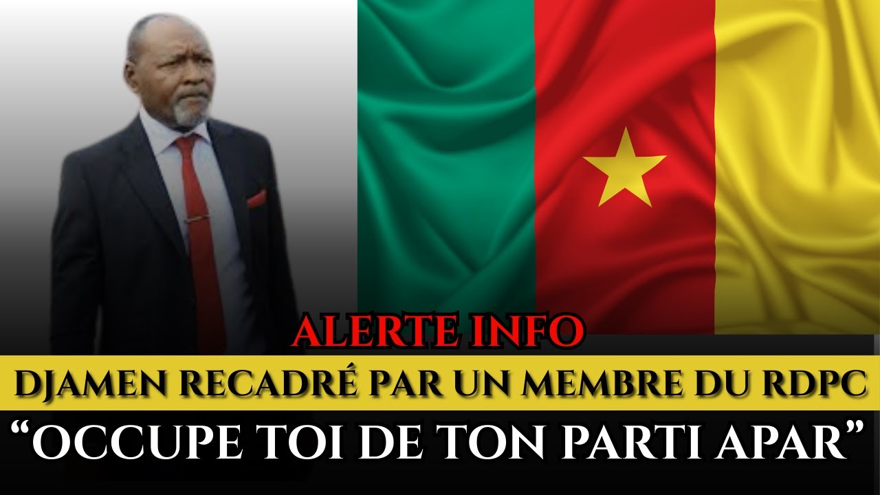 CÉLESTIN DJAMEN COPIEUSEMENT RECADRÉ PAR UN MEMBRE DU RDPC 