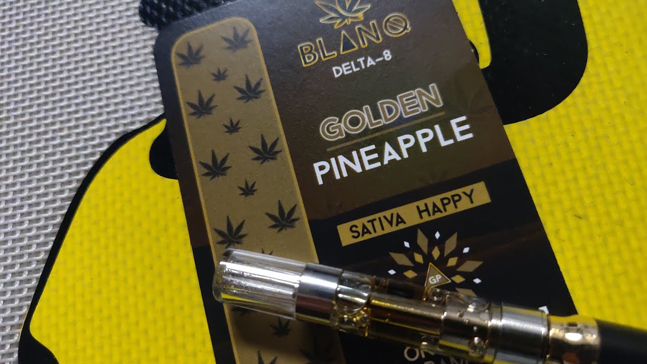 Blanq Delta 8 THC Golden Pineapple vape cartridge strain review! Morning pick me up!🌄🔥