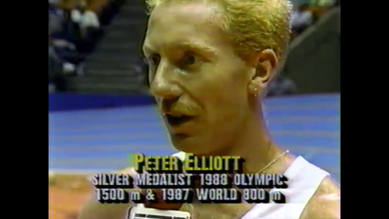 Peter Elliott WR Attempt - Indoor Mile - 1990 Vitalis Meet