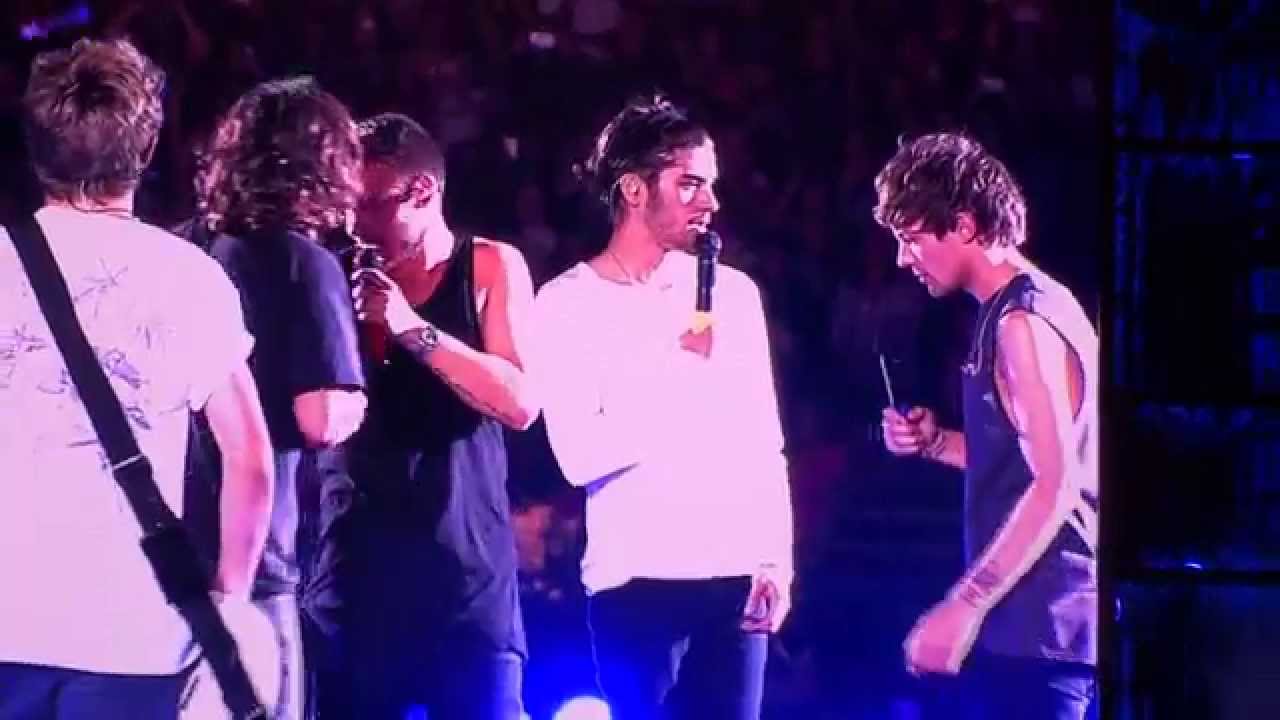 One Direction -  Liam's tour thank yous + group hug - Miami - 05/10/2014