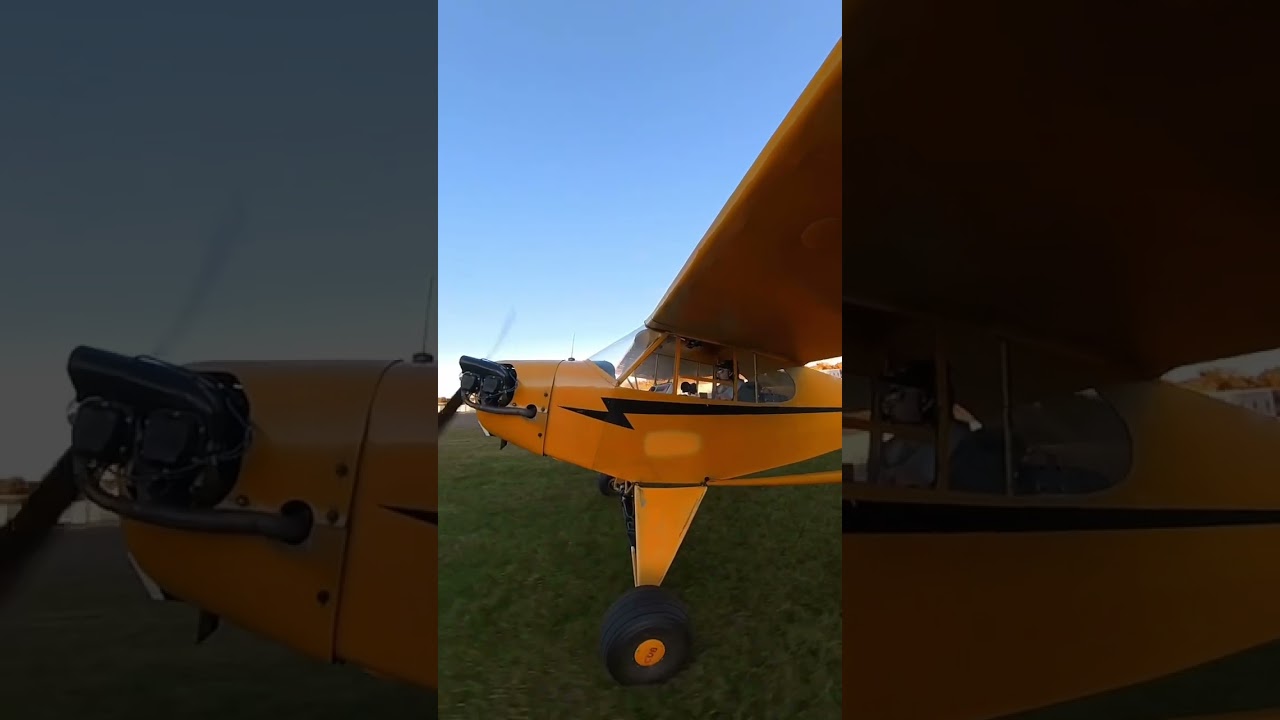 Fall flying and landing #fallcolors #tailwheel