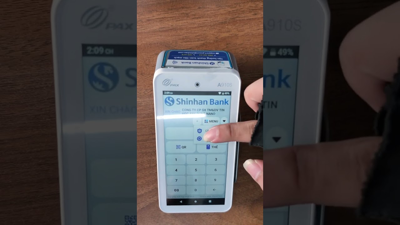 HƯỚNG DẪN SỬ DỤNG MÁY POS SHINHAN. Máy quét thẻ tính tiền P.O.S