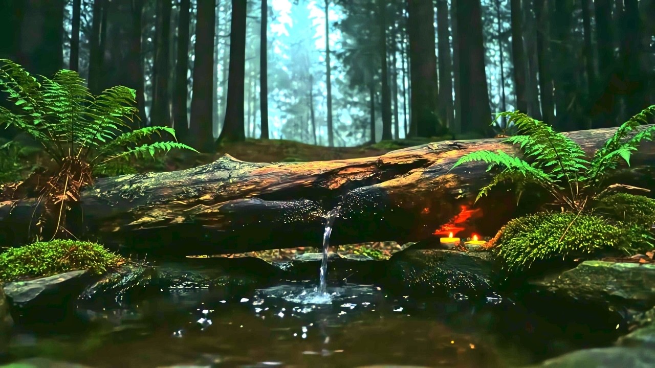 Soothing Piano with Water Sounds 🌿 Stress Relief, Insomnia Help & Inner Peace