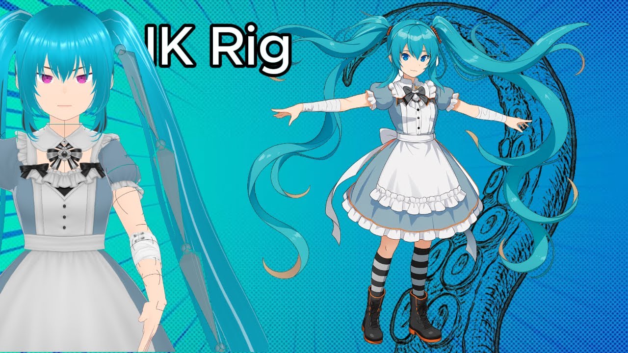 Make Hair Move Like Tentacles in Blender - Easy IK Rig Tutorial