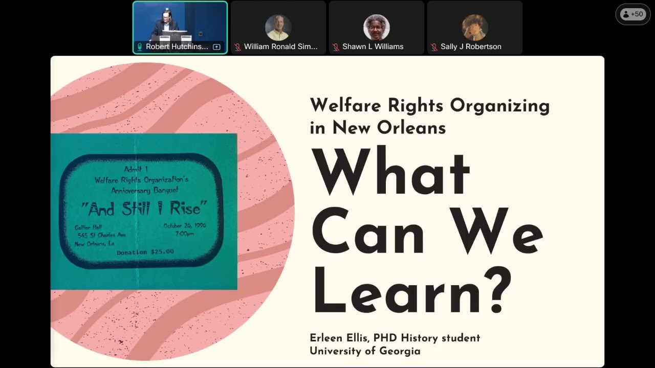 Bennekin Symposium What Can We Learn Black Women's Welfare Rights in New Orleans 1