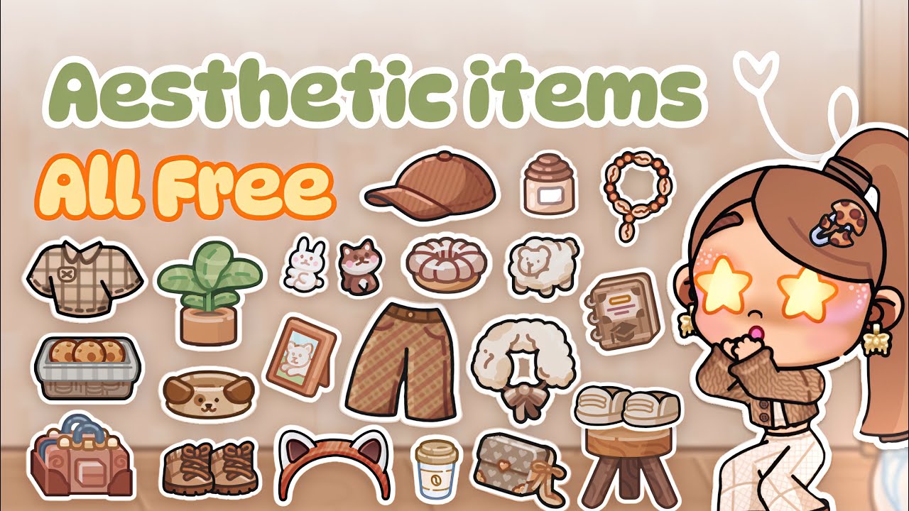 How to find all free aesthetic items in Avatar world?🤩🧸🧺 🍂| Pazu