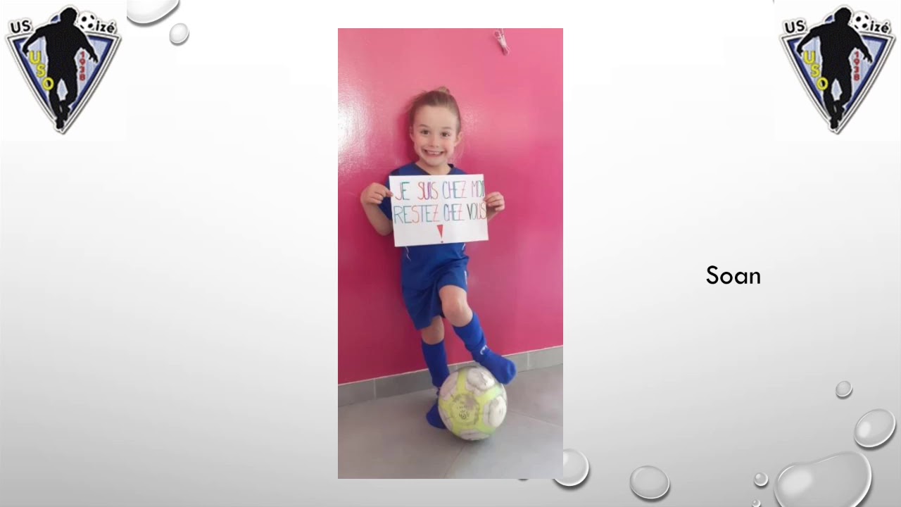 Le magnifique message de soutien des U7 de l'US Oizé !