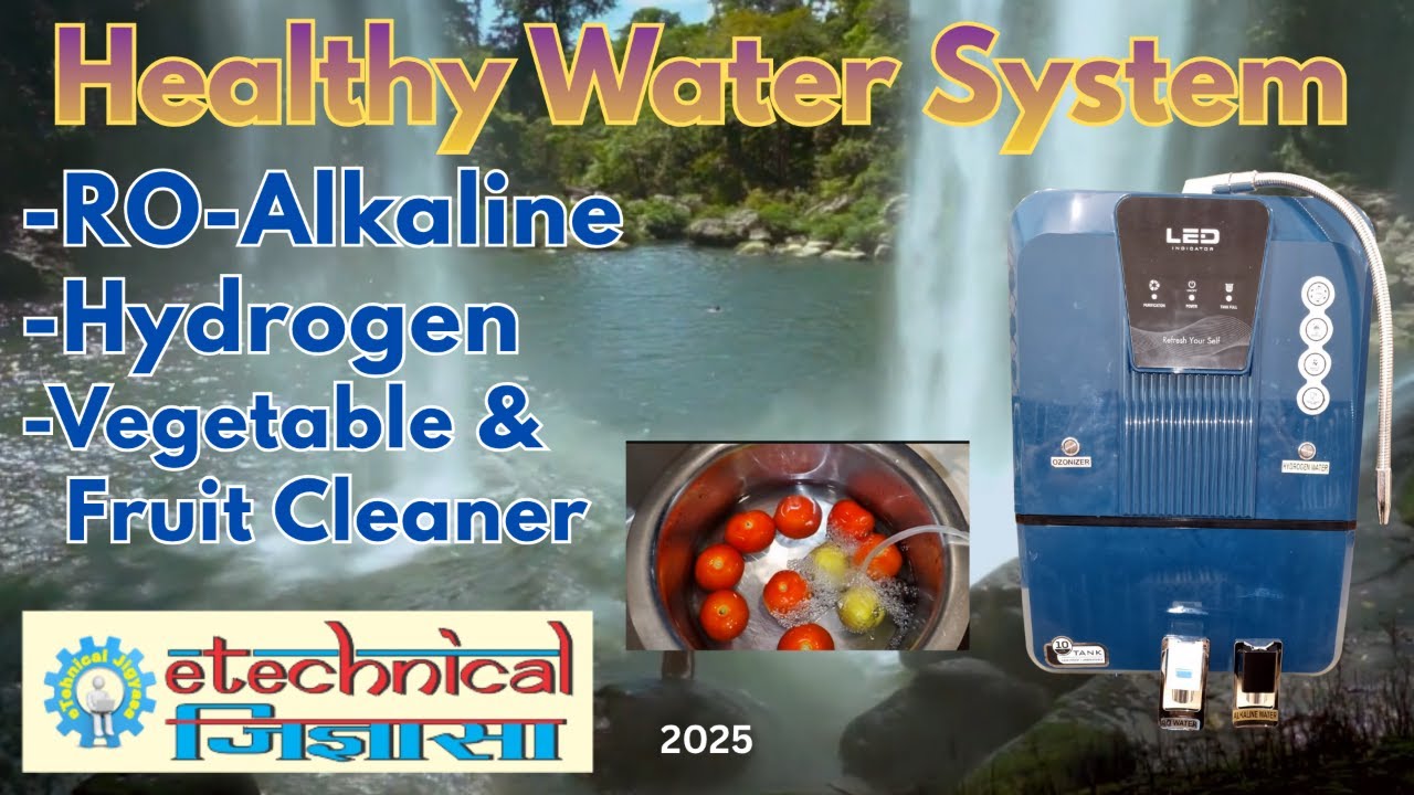 Healthy Home Water System | RO Alkaline Hydrogen Water Filter & Ozonizer | Vegetable & Fruit Cleaner