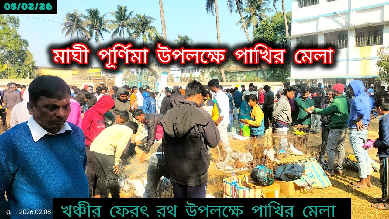 😱মাঘী পূর্ণিমা উপলক্ষে পাখির মেলা। খঞ্চীর ফেরৎ রথ উপলক্ষে পাখির মেলা।।@Smanimalscare99 