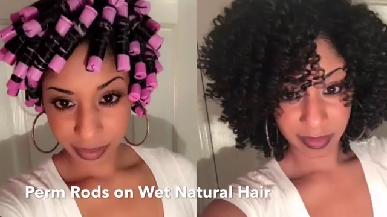 Perm Rods on Natural Hair