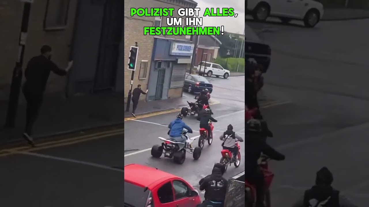 Polizei gibt vollen K&ouml;rpereinsatz f&uuml;r die Festnahme!
