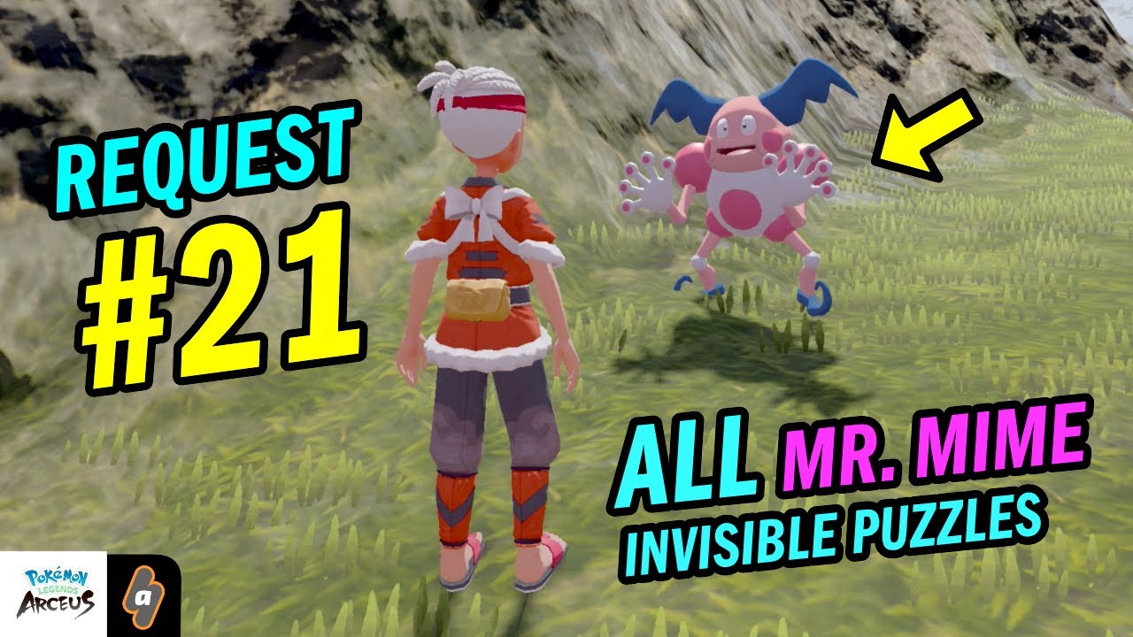 ALL Mr. Mime Invisible Labyrinths (Request #21 Back Alley Mr. Mime Guide) | Pokemon Legends Arceus