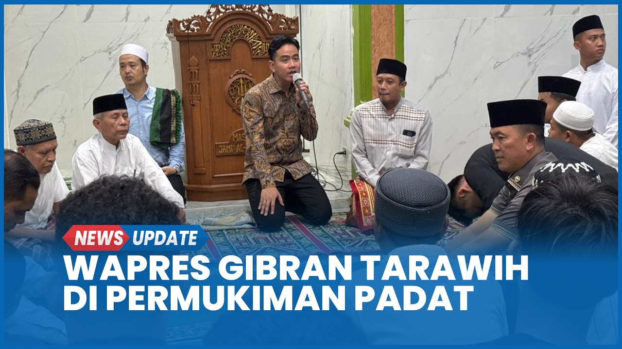 Hari Pertama Puasa, Wapres Gibran Tarawih di Permukiman Padat Manggarai Jaksel