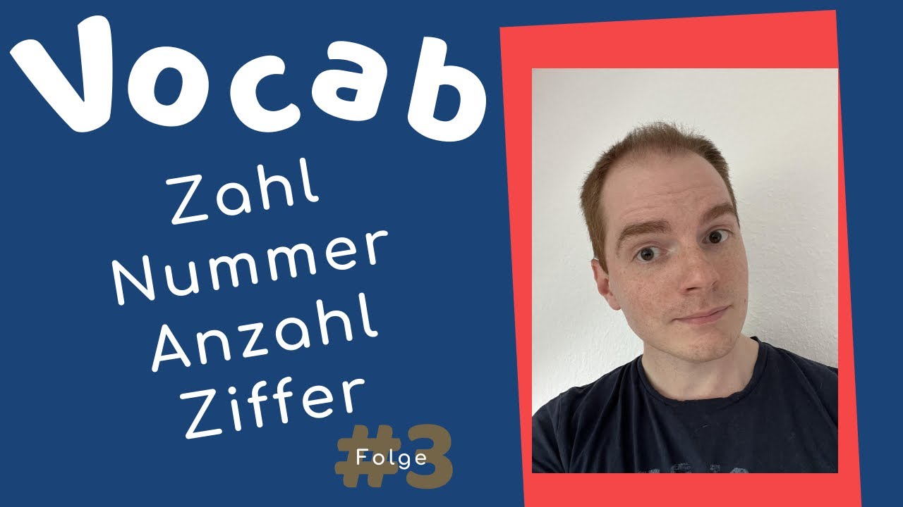 What is the difference between ZAHL , NUMMER , ANZAHL and ZIFFER ? | Vocab mit Marcus