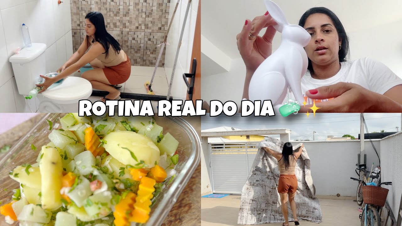 ROTINA REAL + ALMO&Ccedil;O COMPLETO 🍽️✨ e comprinhas de P&aacute;scoa 🐰🛍️