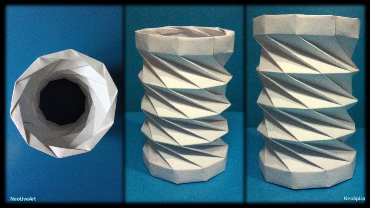 Collapsible Paper Tower Helix Decagon