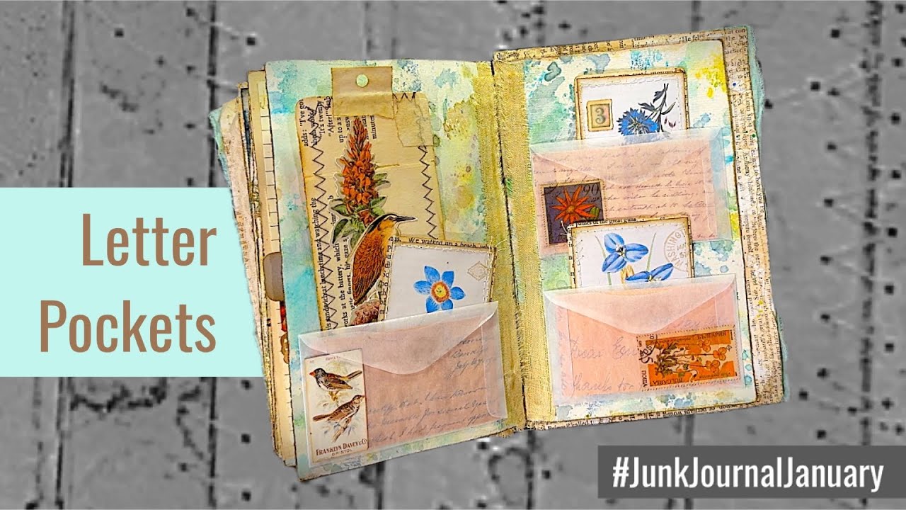 #JunkJournalJanuary 2025 Letter Pockets - Day 31 “Letters” #JunkJournalJanuary2025