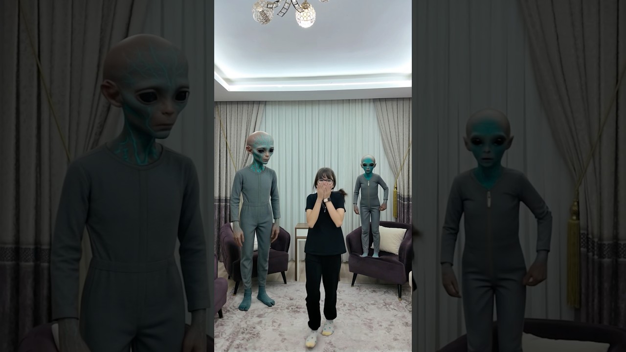 Elif sakın KORKMA! Yanında UZAYLILAR var! 😱🤣🌈✅👻❤️💚💜