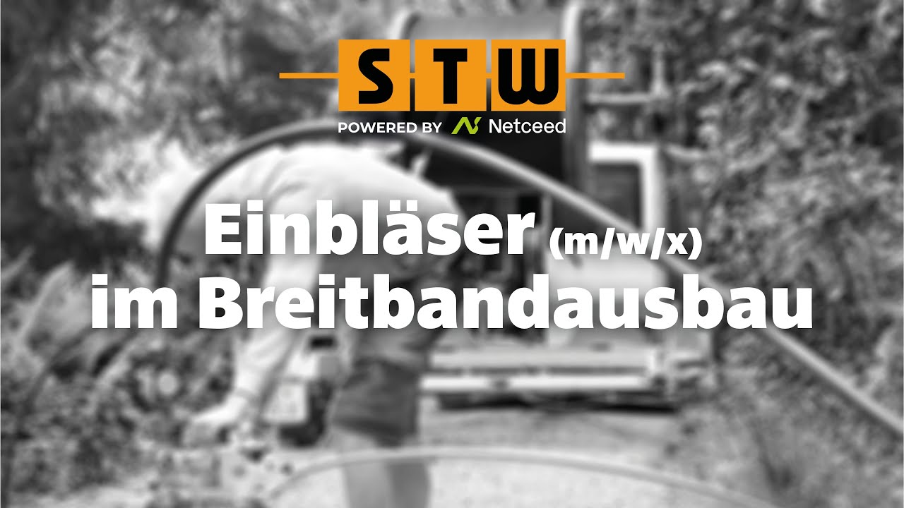 Einbl&auml;ser im Breitbandausbau &ndash; STW Splei&szlig;technik