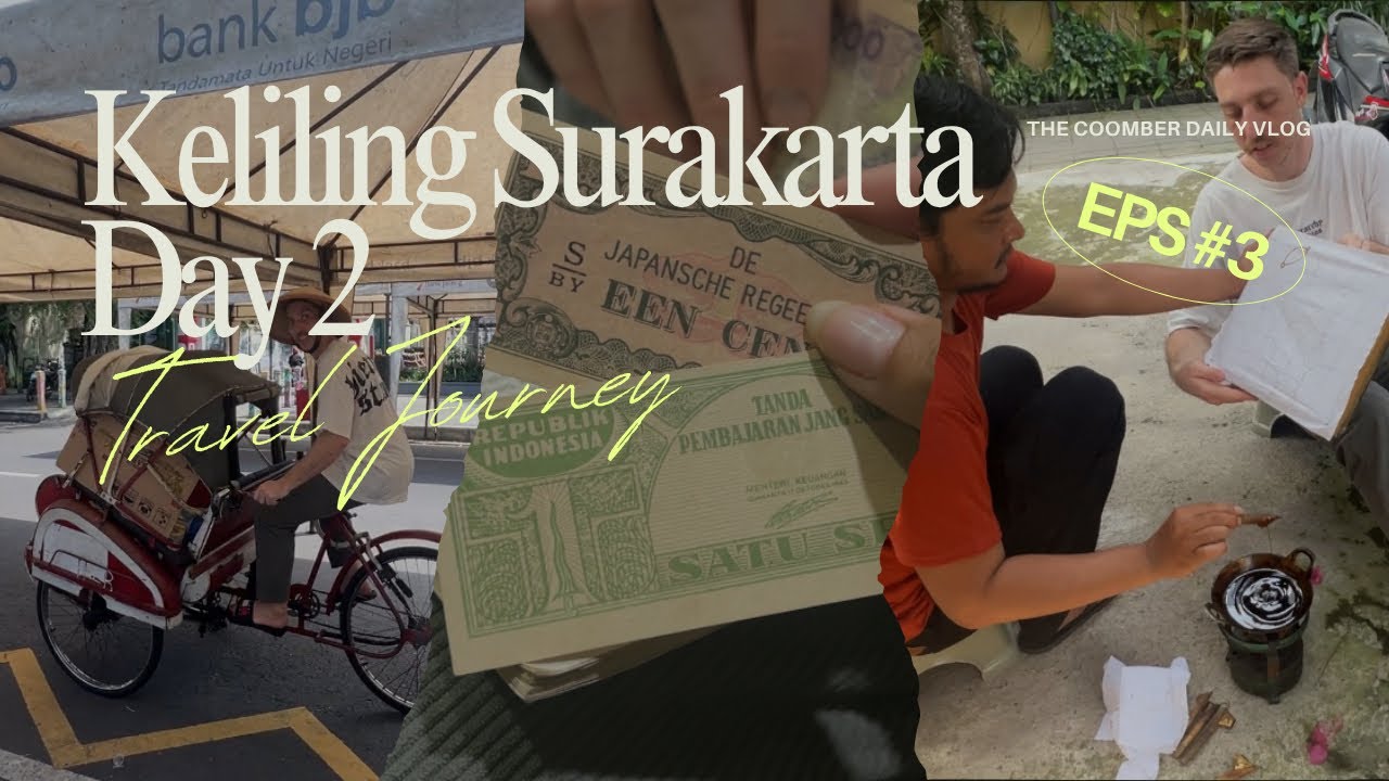 SUAMI BULE ALIH PROFESI JADI TUKANG BECAK👀 | TRIWINDU PASAR ANTIK SOLO | BELAJAR BUAT BATIK DI SOLO